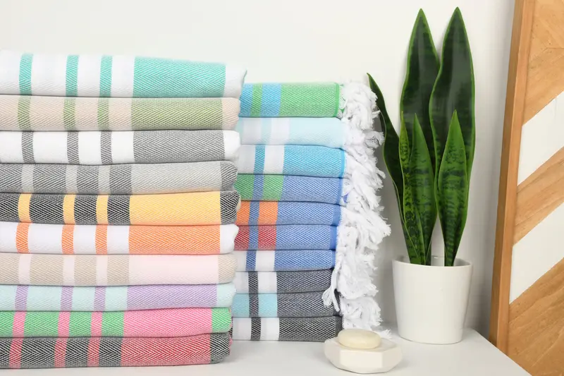 Turkish Towel Beach Towel, Valentines Day Gift Idea, 68x36 Cotton Chevron Towel, Absorbent towel, Gym Towel, Travel towel, Bachelorette Party Favors - 2