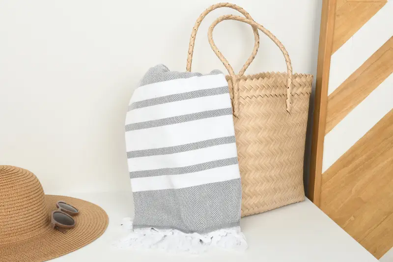 Turkish Towel Beach Towel, Valentines Day Gift Idea, 68x36 Cotton Chevron Towel, Absorbent towel, Gym Towel, Travel towel, Bachelorette Party Favors - 8