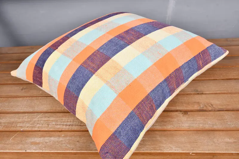 18x18 Orange Pillow, Cushion Cover, Gift Pillow, Turkish Pillow, Comfy Throw Cushion Case, Patio Cushion, Interior Designer Pillow, Luxury Pillow - 2