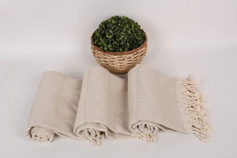 Best Beach Towel, Handwoven Turkish bath towel, Bridal Shower Gift, Unique Gift, Spa Towel, 70x36 Linen Kilim Design Towel, Quick-Dry Beach Towel - 8