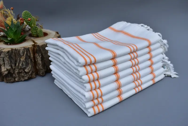 Gym Towel, Wedding Gift, Turkish Hand Towel, Turkish Tea Towel, Xmas Gifts, Valentines Gift, 40x24 Cotton Striped Towel, Customized Turkish Towel - 4