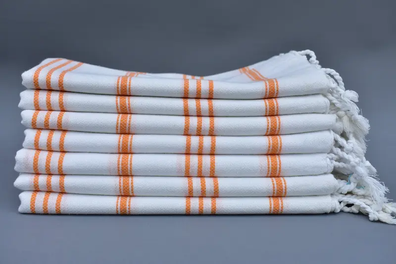 Gym Towel, Wedding Gift, Turkish Hand Towel, Turkish Tea Towel, Xmas Gifts, Valentines Gift, 40x24 Cotton Striped Towel, Customized Turkish Towel - 5