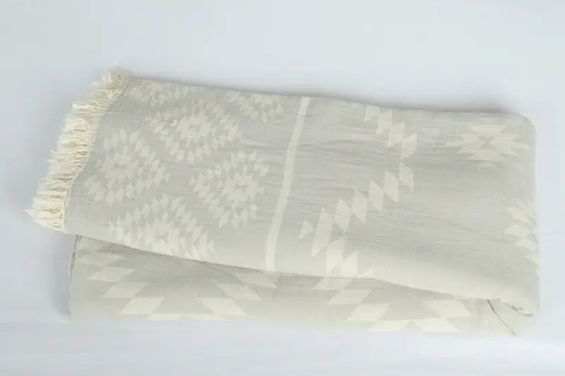 84x56 Cotton Kilim Design Towel, Bridesmaid Gifts, Monogram Blanket, Throw Blanket Couch, Organic Throw, Embroidery Bedspread, Turkish Blanket Queen - 6