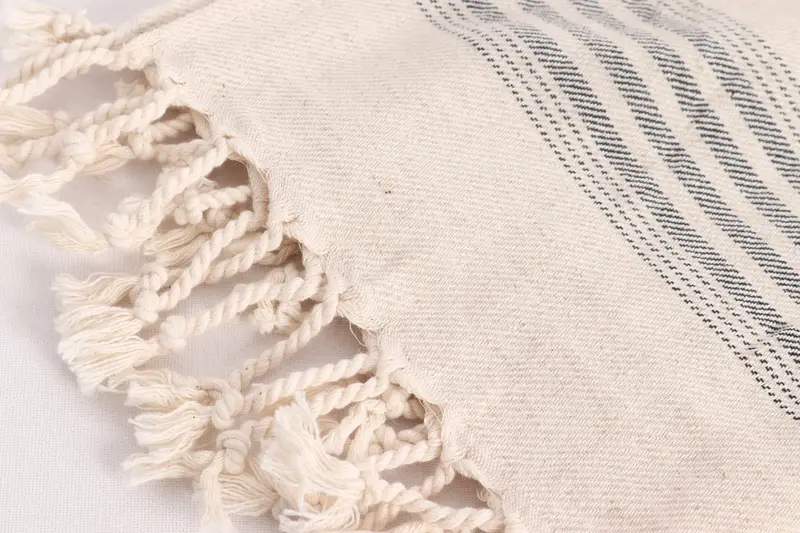 Custom Hand Towel, 36x18 Linen Striped Towel, Wedding Gifts Towel, Gift For Him, Small Bath Towels, Turkish Towel Hand Towel, Handmade Gift - 7