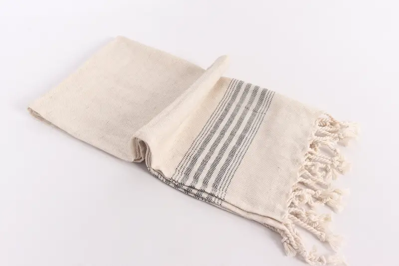 Custom Hand Towel, 36x18 Linen Striped Towel, Wedding Gifts Towel, Gift For Him, Small Bath Towels, Turkish Towel Hand Towel, Handmade Gift - 6
