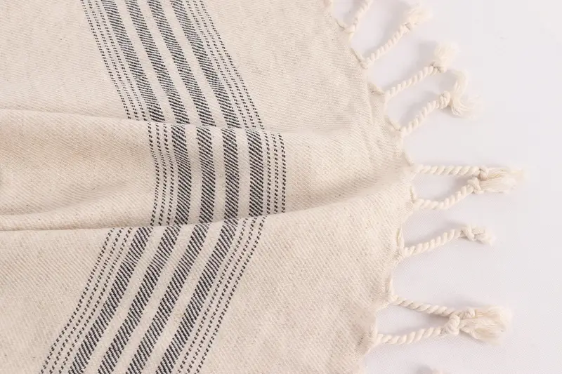 Custom Hand Towel, 36x18 Linen Striped Towel, Wedding Gifts Towel, Gift For Him, Small Bath Towels, Turkish Towel Hand Towel, Handmade Gift - 8