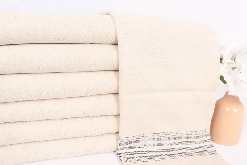 Custom Hand Towel, 36x18 Linen Striped Towel, Wedding Gifts Towel, Gift For Him, Small Bath Towels, Turkish Towel Hand Towel, Handmade Gift - 2