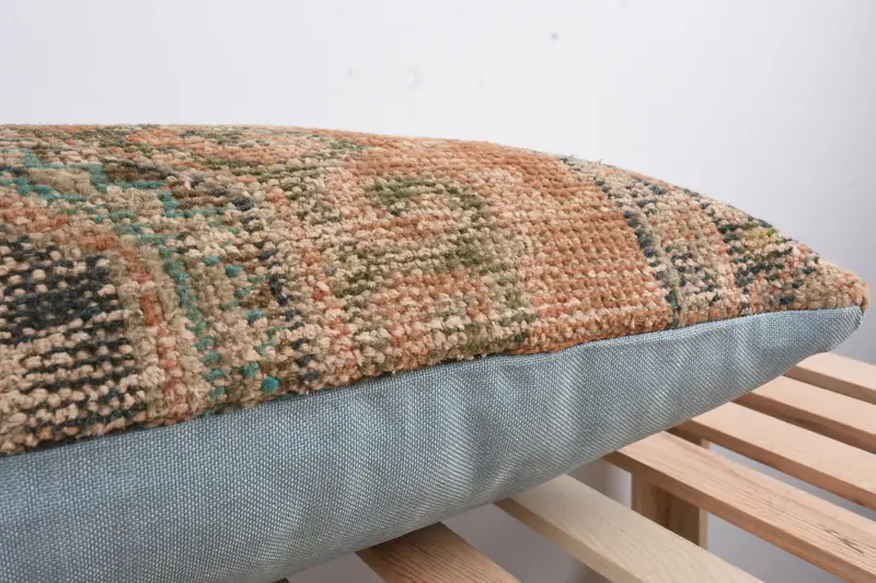 Home Decor Pillow, Boho Pillow Sham Cover, Crochet Pattern Pillow Sham, Pillow Sham, 16x48 Red Pillow, Interior Designer Pillow - 7