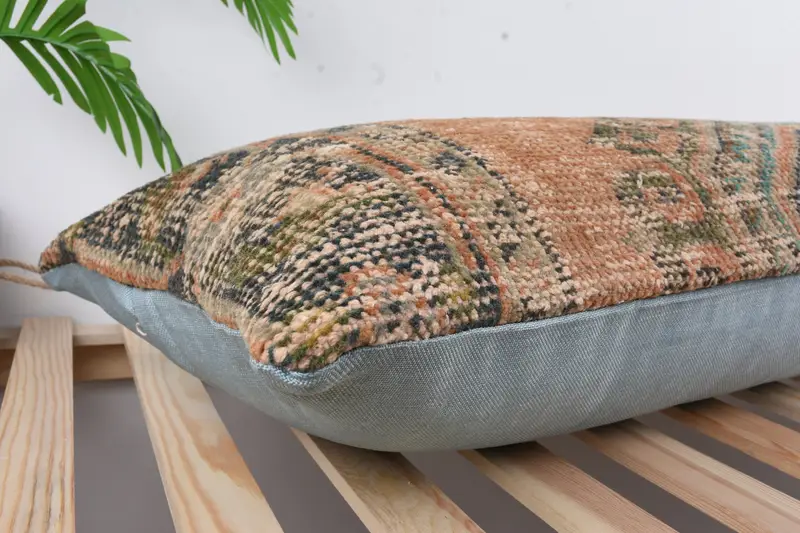 Home Decor Pillow, Boho Pillow Sham Cover, Crochet Pattern Pillow Sham, Pillow Sham, 16x48 Red Pillow, Interior Designer Pillow - 6