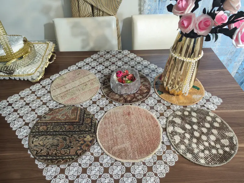 ボヘミアンキリムプレースマット、アールデコスタイルプレースマット