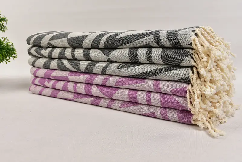 68x40 Cotton Geometric Towel, Xmas Gifts, Custom Towel, Bachelorette Gifts, Summer Gift, Handmade Turkish Towel, Monogram Towels, Bachelorette Towel - 3