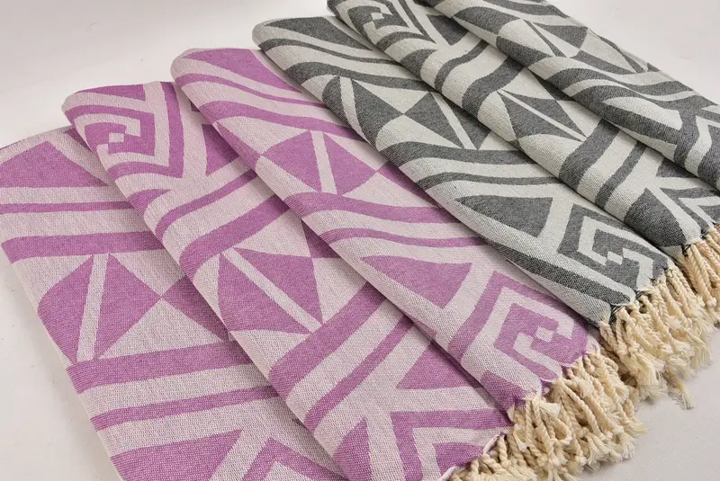 68x40 Cotton Geometric Towel, Xmas Gifts, Custom Towel, Bachelorette Gifts, Summer Gift, Handmade Turkish Towel, Monogram Towels, Bachelorette Towel - 6