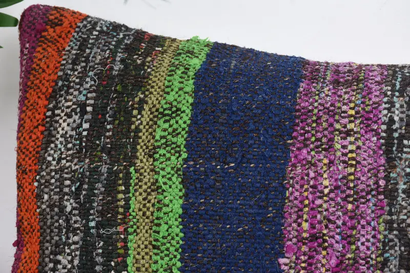Vintage -Kissen, benutzerdefiniertes Kissen, 12x24 Grüne Kissenschein, Kissenschein, Bohemian Kissen Kissenabdeckung, Kissen für Sofa, Vintage -Kilim -Kissen Kissen - 2
