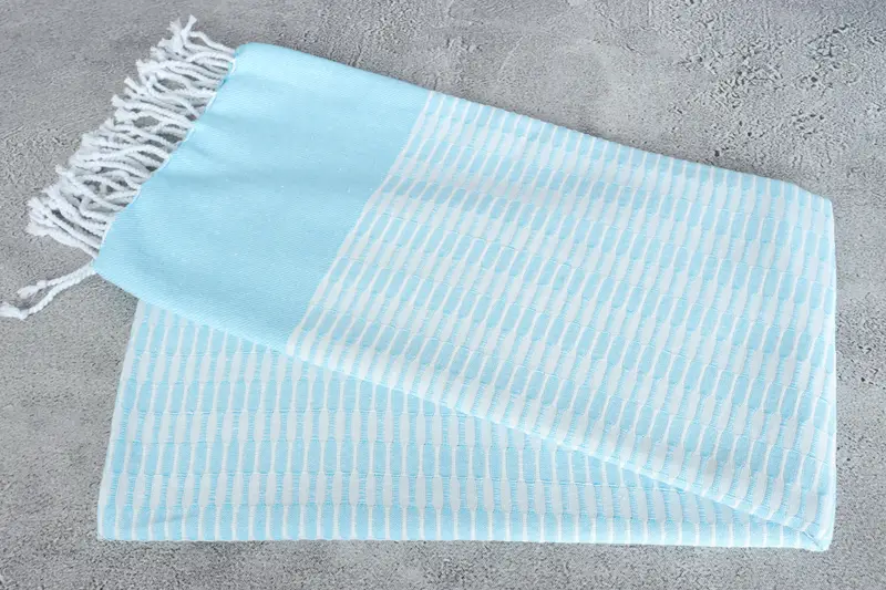Luxury towel, Turkish bath towel, Gift For Boyfriend, 70x40 Cotton Geometric Towel, Gift For Him, Summer Towel, Turkish beach towel with fringe - 6