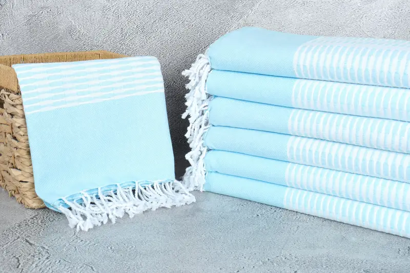 Luxury towel, Turkish bath towel, Gift For Boyfriend, 70x40 Cotton Geometric Towel, Gift For Him, Summer Towel, Turkish beach towel with fringe - 3