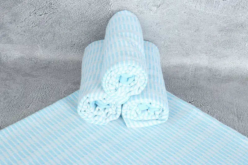 Luxury towel, Turkish bath towel, Gift For Boyfriend, 70x40 Cotton Geometric Towel, Gift For Him, Summer Towel, Turkish beach towel with fringe - 7