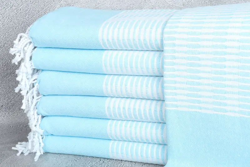 Luxury towel, Turkish bath towel, Gift For Boyfriend, 70x40 Cotton Geometric Towel, Gift For Him, Summer Towel, Turkish beach towel with fringe - 1