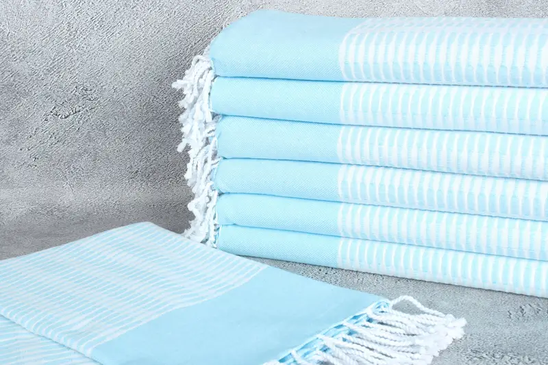 Luxury towel, Turkish bath towel, Gift For Boyfriend, 70x40 Cotton Geometric Towel, Gift For Him, Summer Towel, Turkish beach towel with fringe - 2