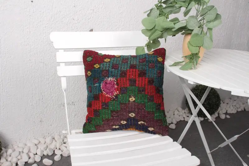 Alfombra Hecha a Mano con Estampado Animal Rojo, 3x3m