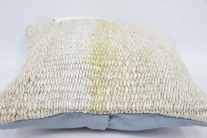 12x12 White Pillow, Pillow Cover, Throw Kilim Pillow, Ethnical Kilim Rug Pillow, Couch Pillow Case, Kilim Pillow, Hippie Throw Cushion - 5