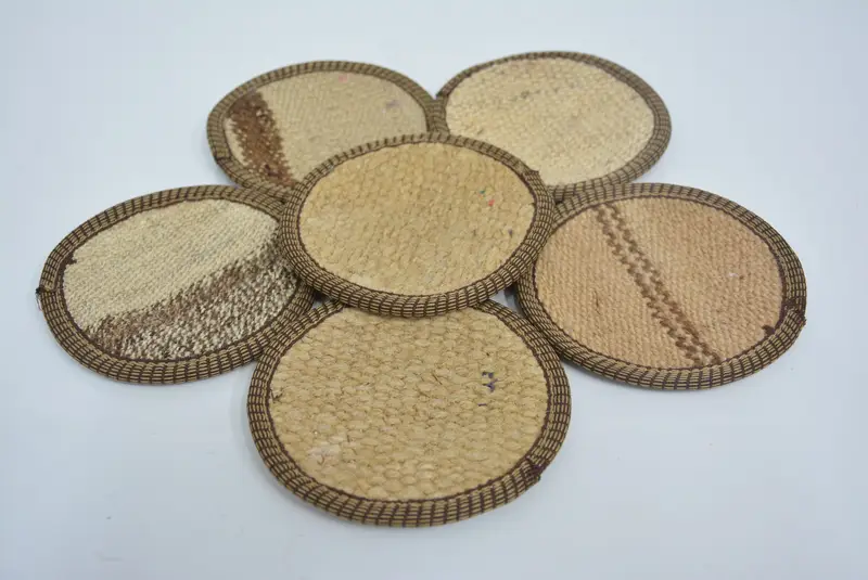 Unique Beige Kilim Coaster, Durable and Stylish Coaster