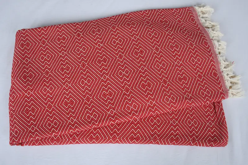 Cotton Bedspread, Personalized Blanket, Turkish Blanket, Decorative Blanket, Beach Theme Bachelorette Party, 92x80 Cotton Diamond Towel - 4