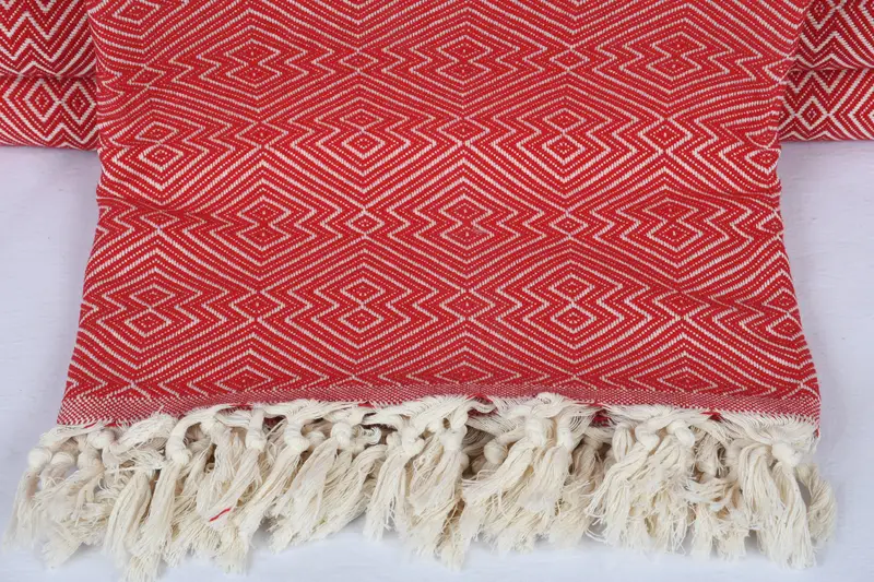 Cotton Bedspread, Personalized Blanket, Turkish Blanket, Decorative Blanket, Beach Theme Bachelorette Party, 92x80 Cotton Diamond Towel - 1