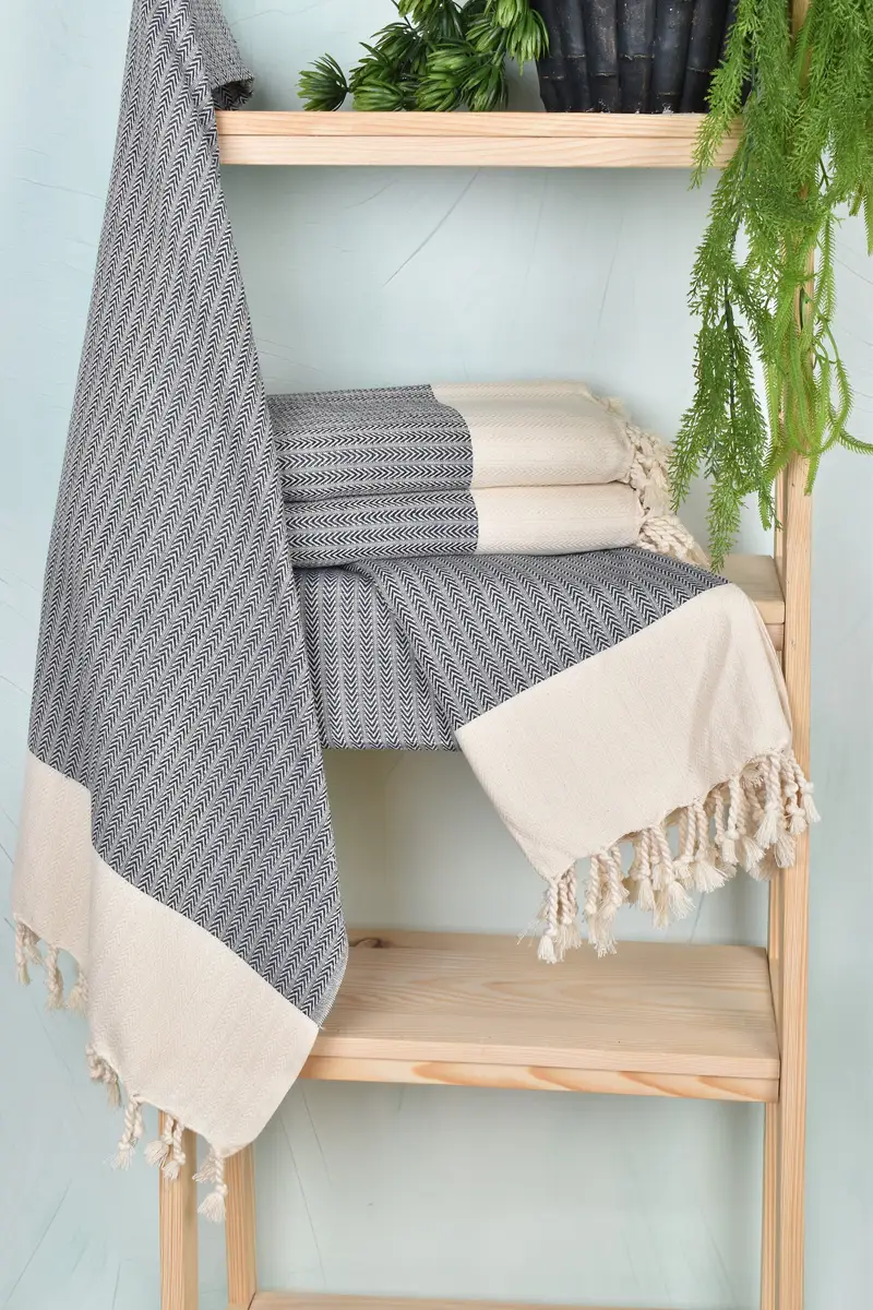 Organic towel, 68x36 Cotton Palm Design Towel, Gift For Mom, Best lightweight Turkish towel for travel USA, Quick-dry towel, Wedding Gifts Towel - 6