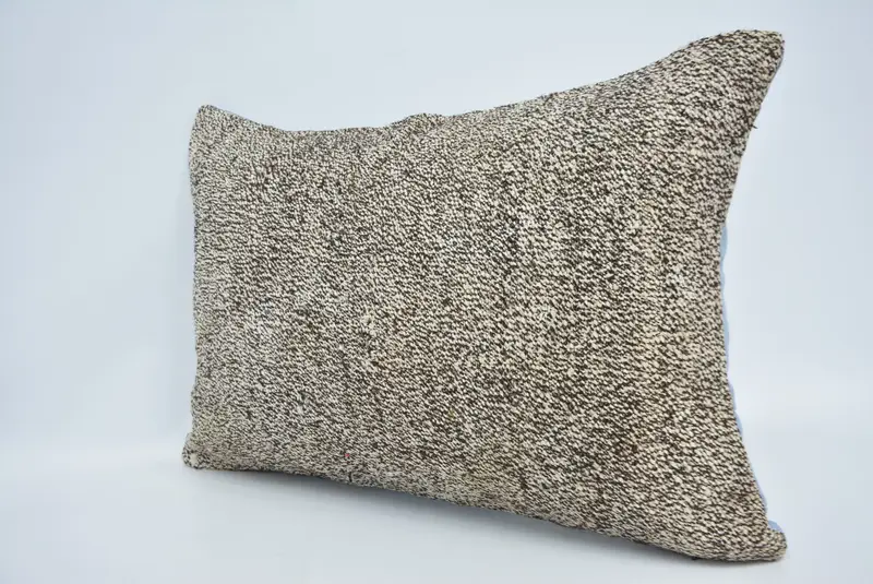 Handmade Kilim Cushion, 16x24 Beige Pillow, Accent Throw Cushion Case, Vintage Pillow, Pillow Sham, Cozy Throw Pillow, Kilim Pillow Cover - 4