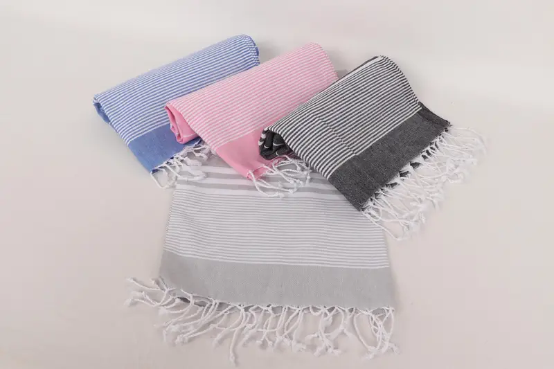 Bachelorette Party Gifts For Bride, Bathroom Towels, Wedding Gift, Organic Towel, Gift For Mom, 40x24 Cotton Striped Towel, Personalized Dish Towel - 5