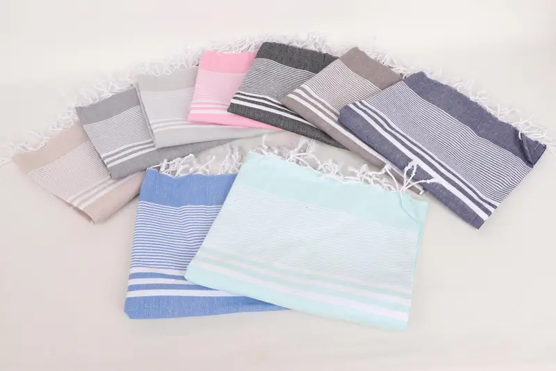 Bachelorette Party Gifts For Bride, Bathroom Towels, Wedding Gift, Organic Towel, Gift For Mom, 40x24 Cotton Striped Towel, Personalized Dish Towel - 3