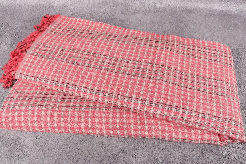 Turkish Blanket Throw, Gift For The Home Decor, Halloween Gifts, Woven Blanket, 96x70 Cotton Striped Towel, Throw Blanket, Custom Wedding Gifts - 6
