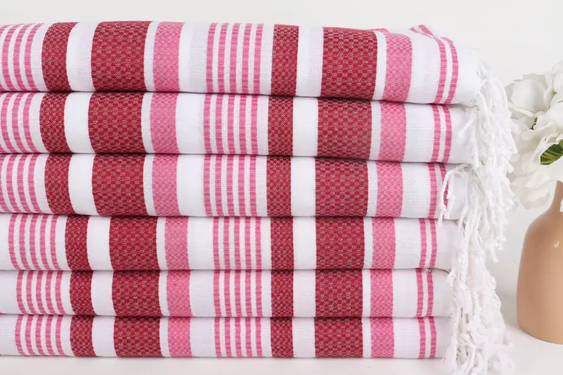 Luxury towel, Decorative Towel, Eco-Friendly Turkish Towel, Personalize Gift, Bridesmaid Gift Towel, Wedding Gift, 70x36 Cotton Striped Towel - 3