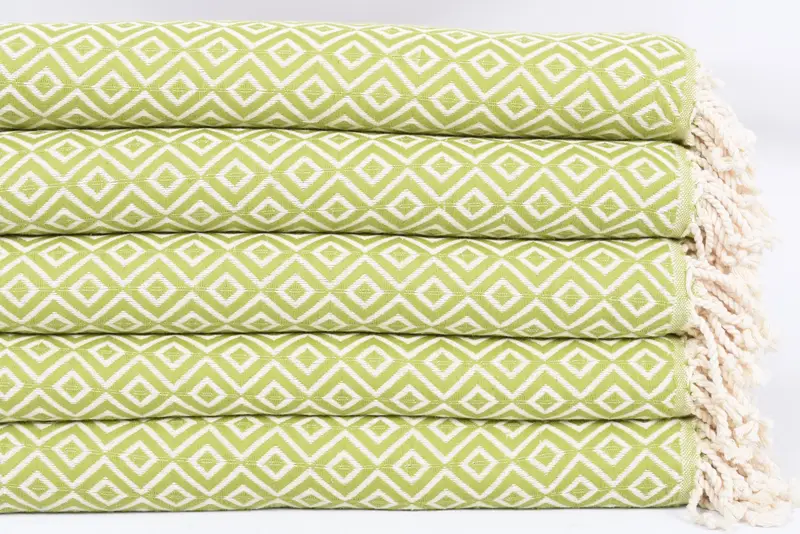 Custom Beach Towels, Organic Turkish towel, Cotton towel, Wedding Favors, 70x40 Cotton Diamond Towel, Turkish Towel Beach Towel, Gift For Mom - 3