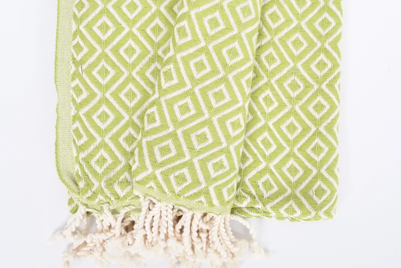 Custom Beach Towels, Organic Turkish towel, Cotton towel, Wedding Favors, 70x40 Cotton Diamond Towel, Turkish Towel Beach Towel, Gift For Mom - 8
