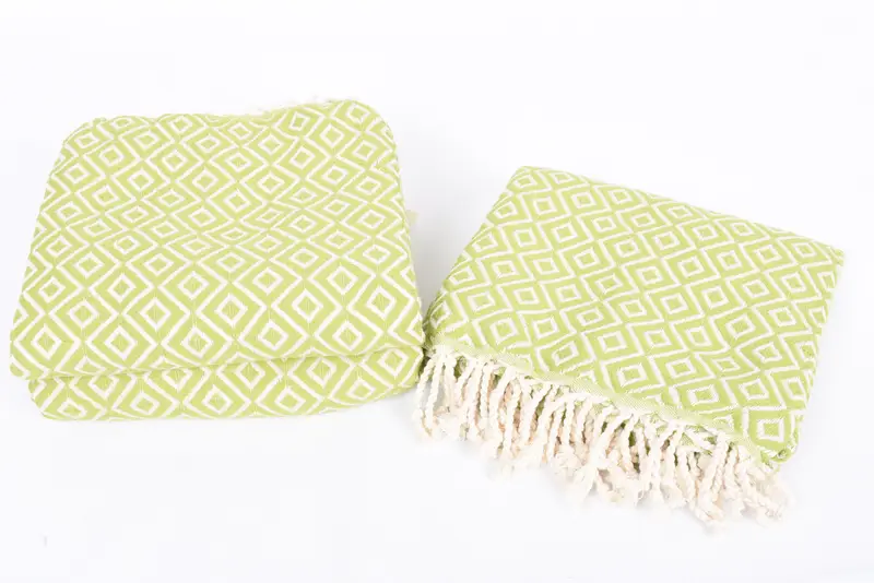 Custom Beach Towels, Organic Turkish towel, Cotton towel, Wedding Favors, 70x40 Cotton Diamond Towel, Turkish Towel Beach Towel, Gift For Mom - 7