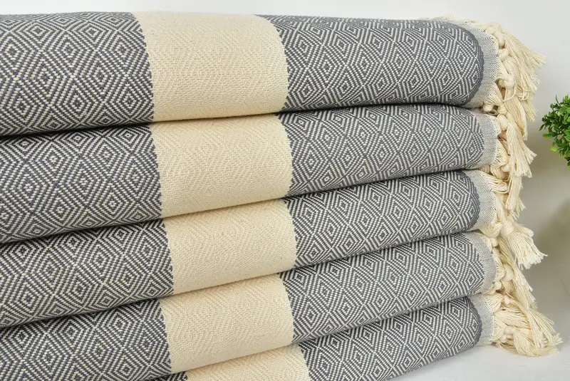 92x80 Baumwoll -Diamanttuch, Brautjungferngeschenke, Bettverbreitung, personalisierte Decke, Angestellte Geschenke, türkische Handtuch -Stranddecke, Girl Trip Party Gunst - 3