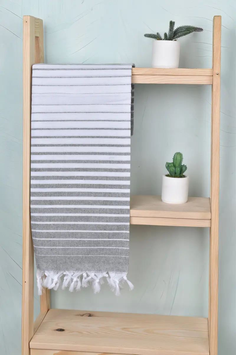 Handmade Turkish Towel, Personalized Gift, Gift For Bride, Personalized Wedding Gift, 70x40 Cotton Striped Towel, Bachelorette Party Gifts - 8