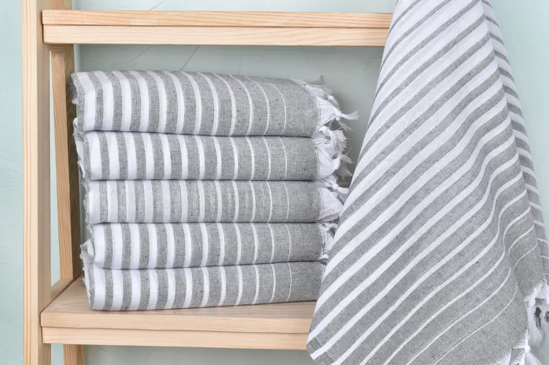 Handmade Turkish Towel, Personalized Gift, Gift For Bride, Personalized Wedding Gift, 70x40 Cotton Striped Towel, Bachelorette Party Gifts - 1