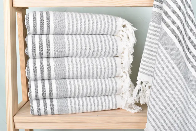 Bachelor Towel, Valentines Gift, Bachelorette Party Gift, Unique Wedding Gift, 68x40 Cotton Striped Terry Towel, Lightweight towel, Best Beach Towel - 1
