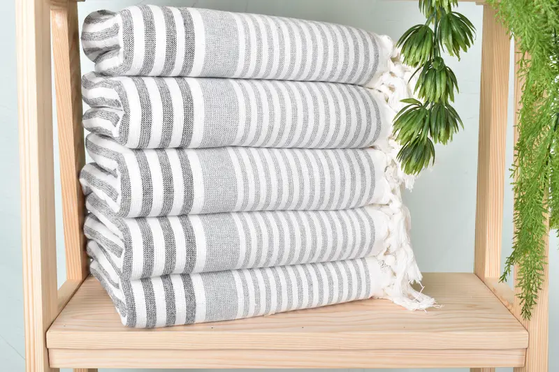 Bachelor Towel, Valentines Gift, Bachelorette Party Gift, Unique Wedding Gift, 68x40 Cotton Striped Terry Towel, Lightweight towel, Best Beach Towel - 2