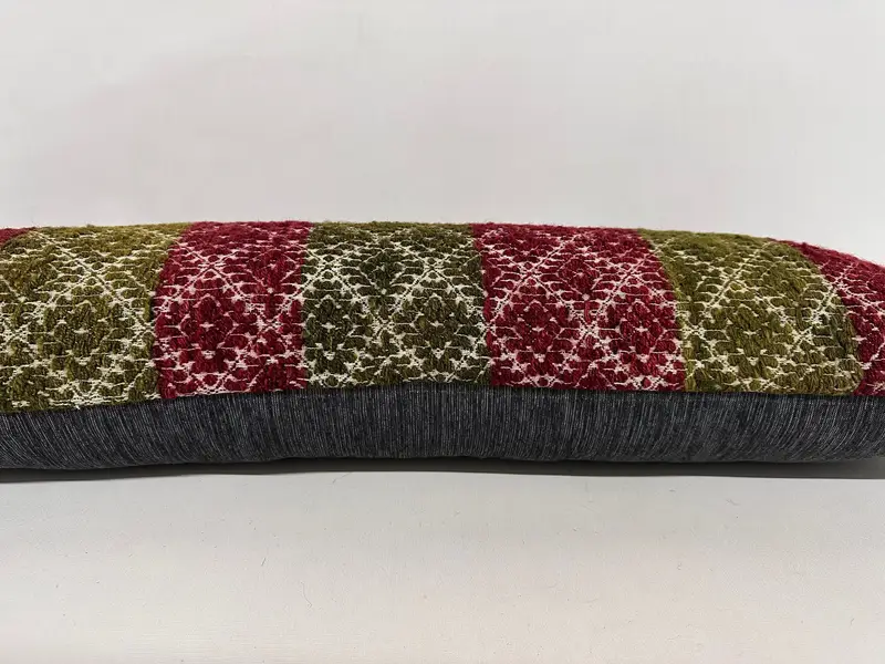 Farmhouse Pillow Cover, Pillow Case, Pillow for Couch, Turkish Kilim Pillow, Pastel Pillow Cover, Vintage Pillow, 12x36 Red Pillow Sham - 5