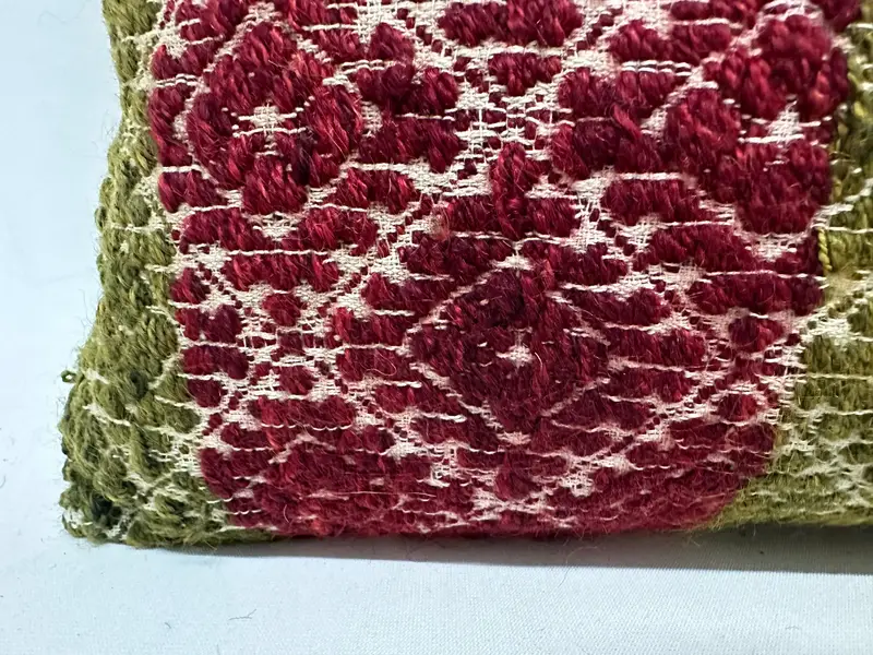 Farmhouse Pillow Cover, Pillow Case, Pillow for Couch, Turkish Kilim Pillow, Pastel Pillow Cover, Vintage Pillow, 12x36 Red Pillow Sham - 4