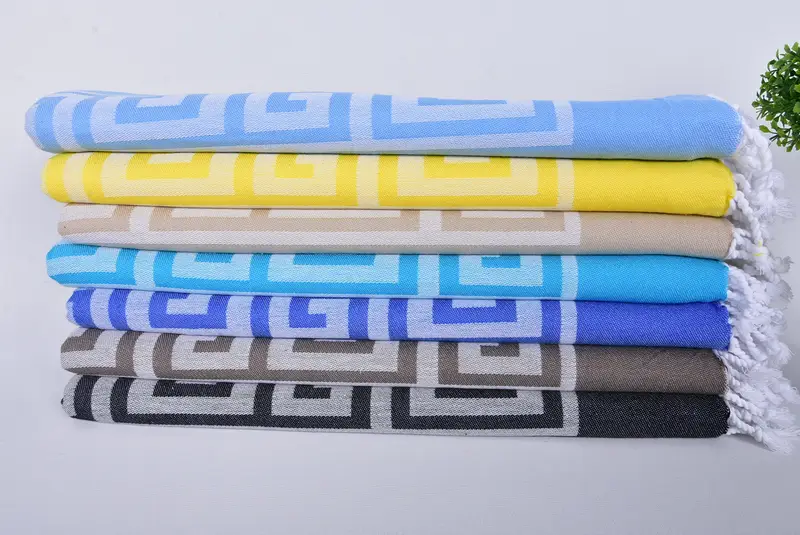 Girl Trip Party Favor, Absorbent Turkish towel, Monogram Beach Towel, Bridal Shower Favors, Boyfriend Christmas Gift, 70x40 Cotton Patterned Towel - 2