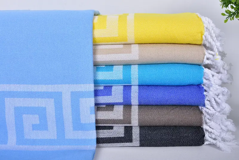 Girl Trip Party Favor, Absorbent Turkish towel, Monogram Beach Towel, Bridal Shower Favors, Boyfriend Christmas Gift, 70x40 Cotton Patterned Towel - 1