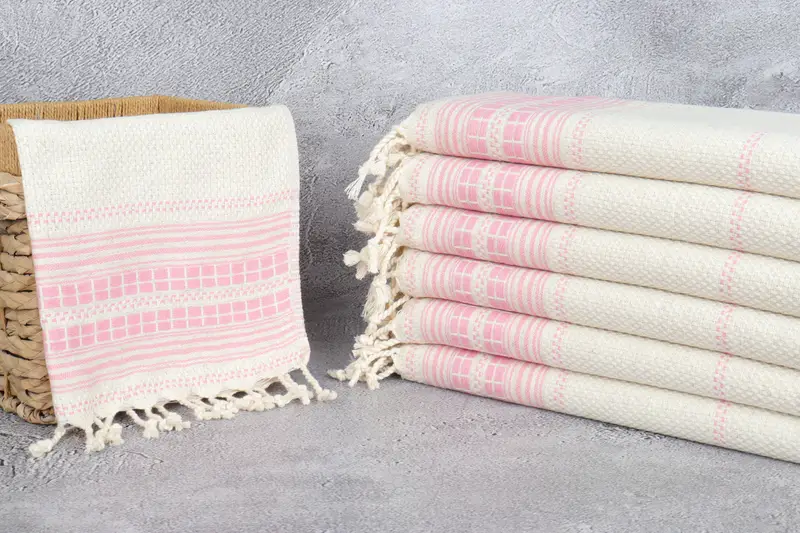 Monogram Kitchen Towel, Bridesmaid Gifts, 40x20 Linen Striped Towel, Personalized Turkish Towel, Monogrammed Hand Towel, Turkish Towel Monogram - 3