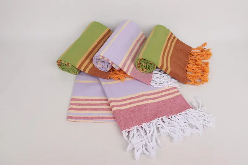 Monogram Turkish Bath Towel, Summer Gift, Bridal Shower Gifts, 70x36 Cotton Striped Towel, Organic Turkish towel, Bachelorette Party Decorations - 3