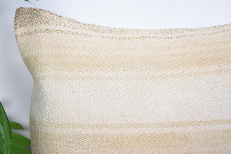 16x16 White Pillow Cover, Home Decor Pillow, Kilim Pillow Cover, Handwoven Pillow Cover Pillow Cover, Cushion, Vintage Kilim Throw Pillow - 2