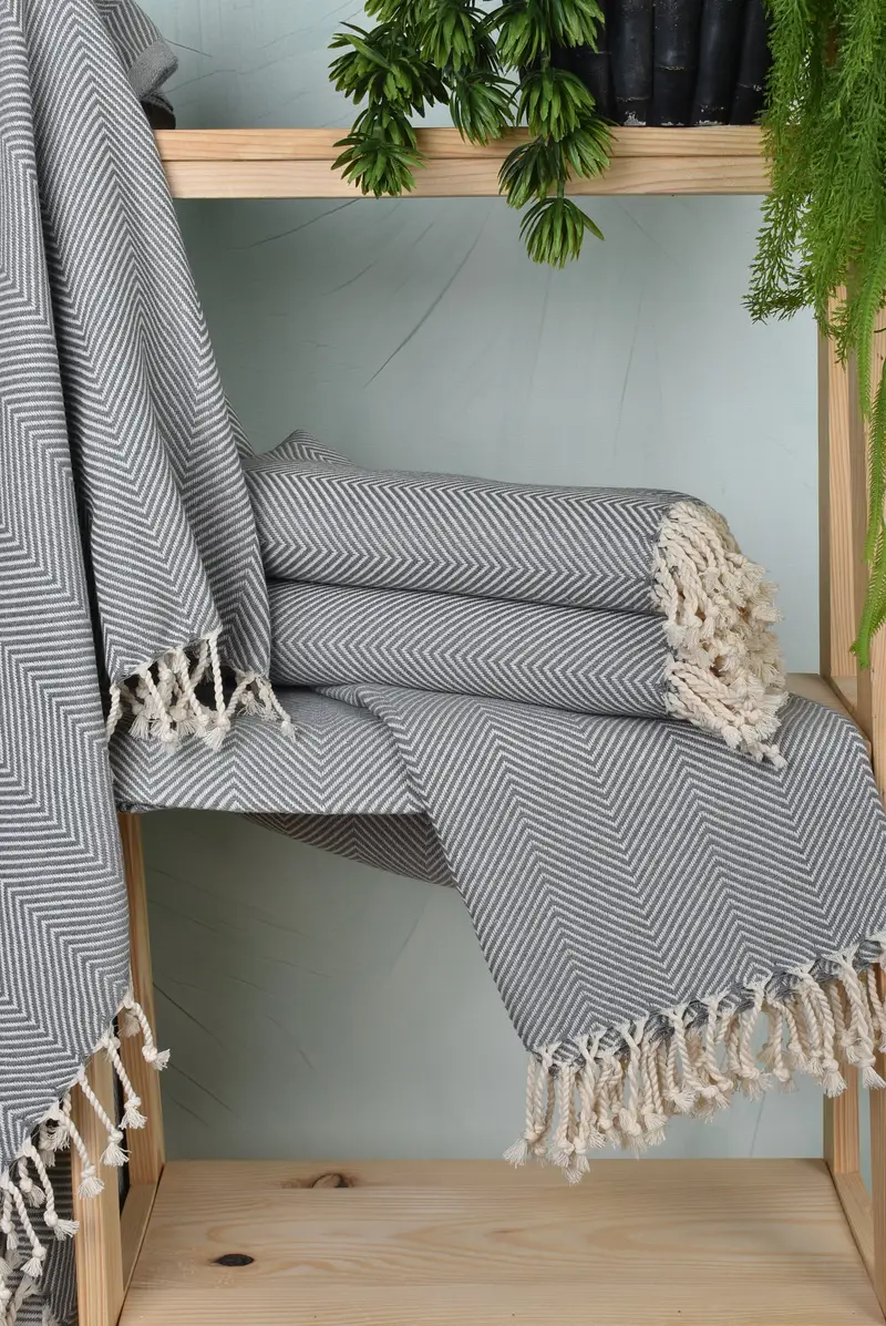 Best spa Turkish towel for luxury home decor, 70x40 Cotton Herringbone Towel, Hammam towel, Bachelorette Gifts, Bridesmaid Gift, Christmas Favors - 6