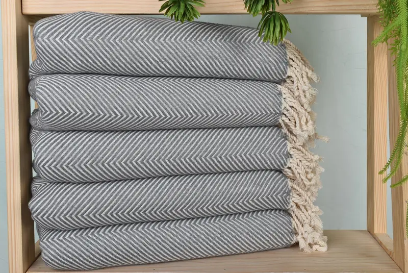 Best spa Turkish towel for luxury home decor, 70x40 Cotton Herringbone Towel, Hammam towel, Bachelorette Gifts, Bridesmaid Gift, Christmas Favors - 1